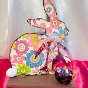 Unique Hand Crafted Easter Bunny Decoration